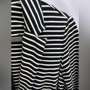 Philosophy Black and White Striped Blazer